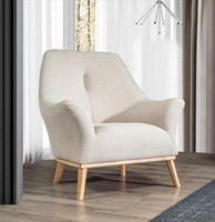 Relax Club Sessel 1 Sitzer Weiß Wohnzimmer Luxus Design MöBel Textil