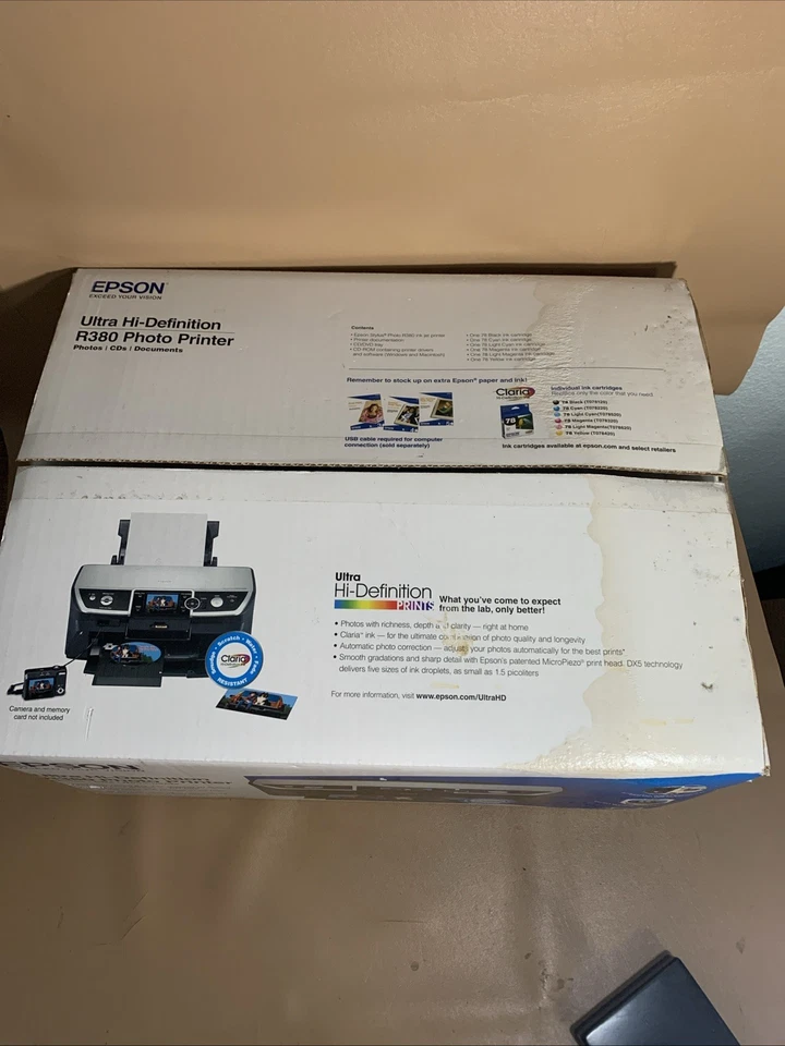 Epson Ultra Hi-Definition R380 Photo Printer OPEN BOX - Image 2 of 3