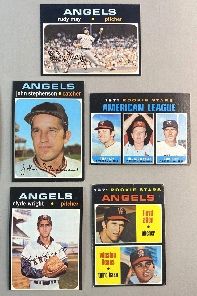 Tarjetas de béisbol Topps 1971 - California Angels - Lote de 10 - RC - Buen estado 10x Foto 3 de 4