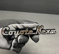 Custom Acrylic Car Badge – with Personalized Text Laser Cut Multi Color Emblem