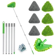 Wall Cleaner Triangle Mop with 82'' Long Handle - Wall Scrubber, Cleaning Was...