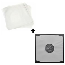 12 Inch Record Outer  Inner Sleeves Bundle: 450g Poly Outers, Poly Lined Inners