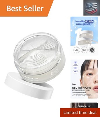 99% Glutathione + Niacinamide Hydrogel Eye Patches for Dark Circles & Radiance