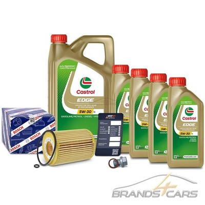BOSCH ÖLFILTER+9L CASTROL EDGE  5W-30 LL MOTORÖL+SCHRAUBE+DICHTUNG 31989375
