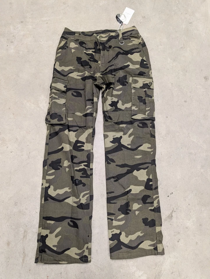 Cindeyar Pantalon Cargo Pour Femme Camouflage Vert M - Photo 2/4