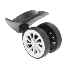 2xSuitcase Luggage Universal Trolley Mute Swivel Wheels