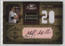 2005 Donruss Timeless Treasures Statistical Champions 13/20 Mark Mulder Auto n8a