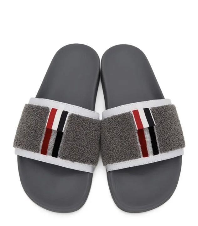 Thom Browne Men’s Sandals Size 11 Gray Luxury Designer Summer Footwear Rare