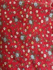 Vintage Handmade Quilt 1960s Red Floral 80x70 — photo 2