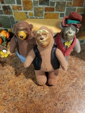  Vintage Disney The Country Bears by McDonald's Happy Meal Toys Plush Lot of 4