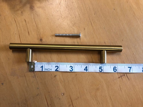 Brass Cabinet Pulls. 7.5” Overall Length. 5” Hole Centers. - Picture 2 of 8