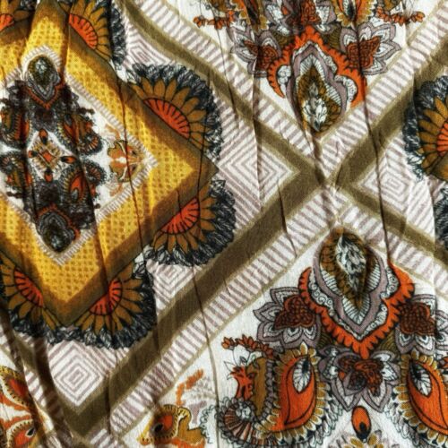 MINK PINK URBAN OUTFITTERS Tunic Womens Small Orange Paisley Sleeveless Mini - Picture 2 of 8