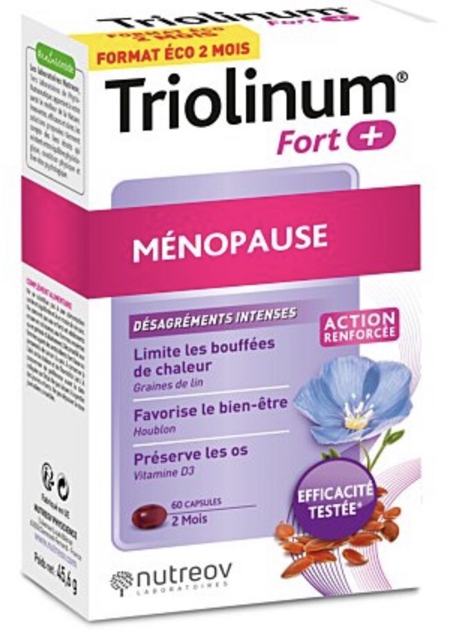 Complément alimentaire ménopause fort contre bouffées de chaleur Triolinum