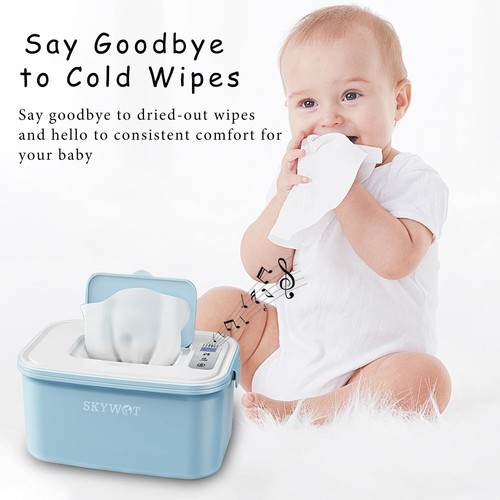 Portable Baby Wipe Warmer - White Noise Dispenser with Insulation & 4 Heat Modes - Picture 7 of 9