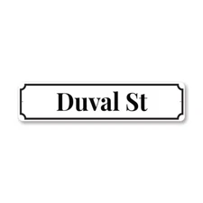 Key West Duval Street Metal Sign