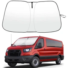 For 2015-2025 Ford Transit Car Front Windshield Sun Shade Foldable Anti UV Cover
