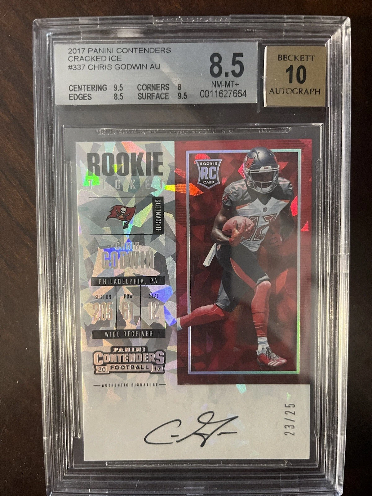 Chris Godwin Panini Contenders #337 Autograph-Cracked Ice