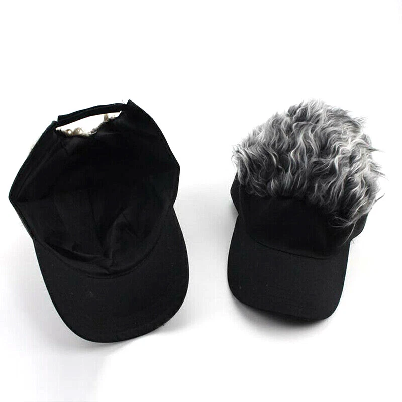 Men Women Fake Flair Hair Sun Visor Wig Baseball Golf Hat Cap Hat Outdoor GT
