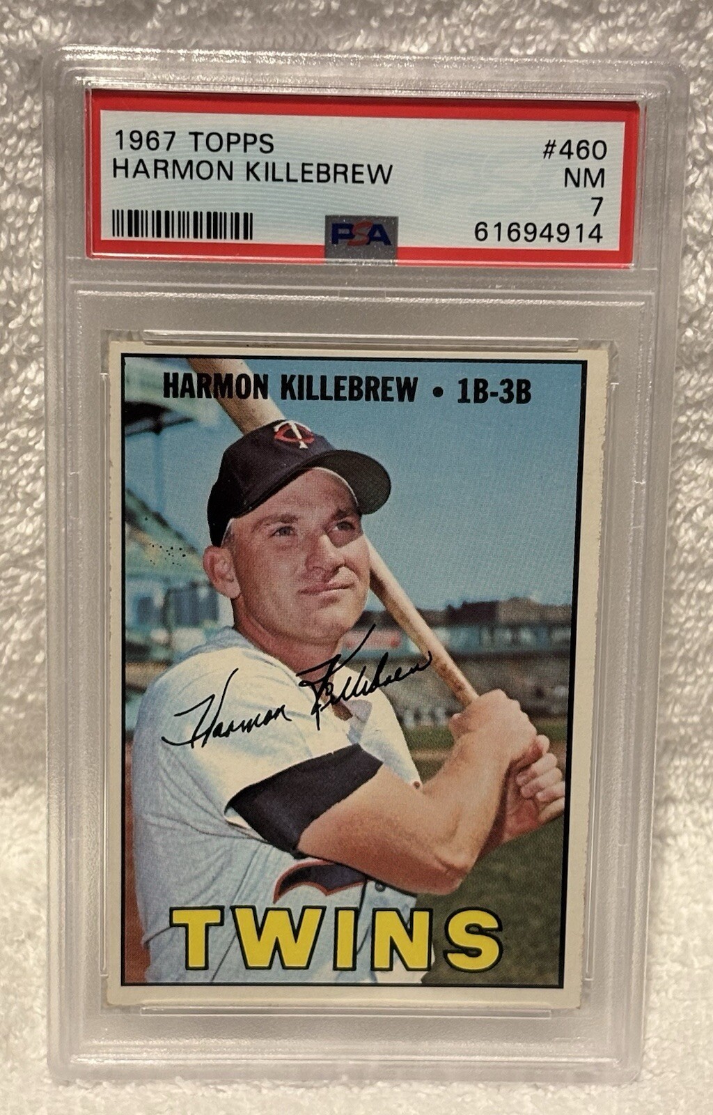 1967 Topps Baseball #460 Harmon Killebrew PSA 7