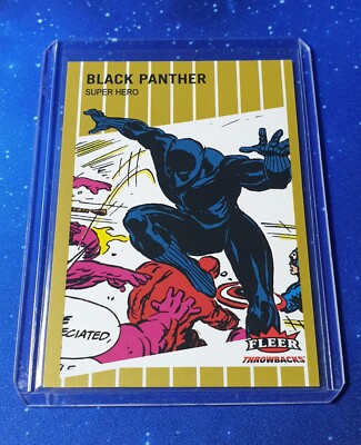 2023 Fleer Throwbacks '89 Marvel Edition Glossy Gold Black Panther #11