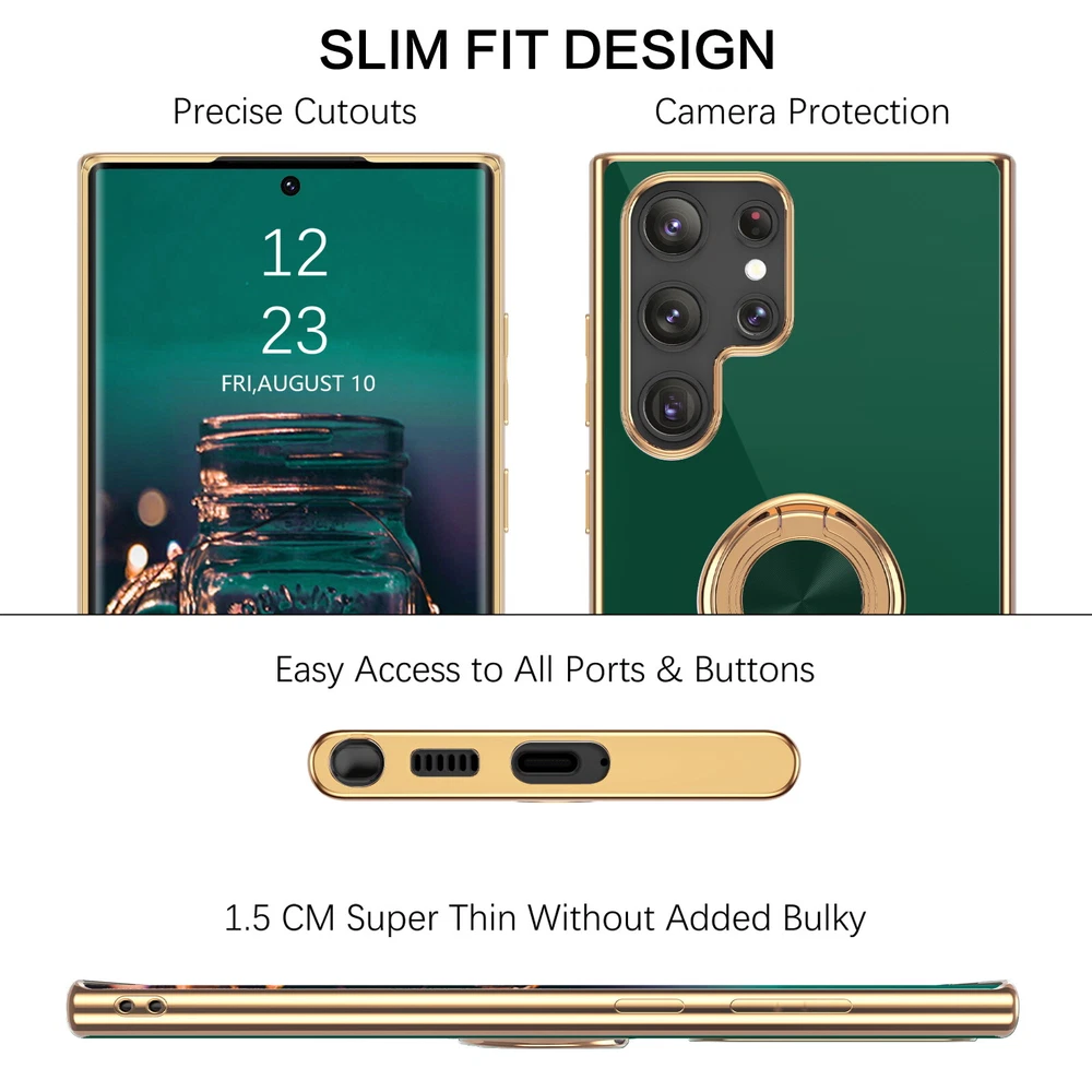 Phone Case For Samsung Galaxy S21 S22 S23 Ultra Plus Shockproof Heavy Duty Cover