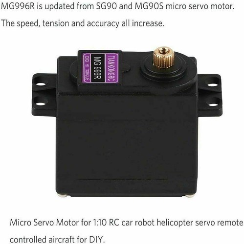 100% Metal Gear MG996R Digital Servo Motor 180° Torque 15KG for RC Dual Pack - Bild 5 von 10