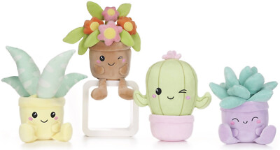 NEU OFFIZIELLE 10 ZOLL KAWAII KUTIES PFLANZE PLÜSCH ZIMMERPFLANZE STOFFTIERE PASTELL PLÜSCH