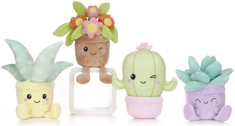 NUEVO OFICIAL 10" KAWAII KUTY PLANTA PELUCHE CASA PLANTA JUGUETES SUAVES PELUCHE PASTEL