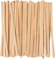  [500 Count] 5.5 Inch Wooden Coffee Stirrers - Wood Stir Sticks, Biodegradable