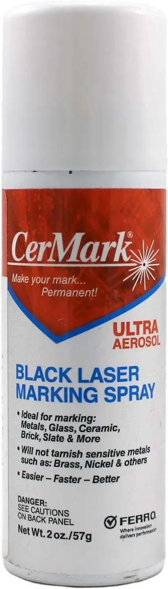 CerMark Ultra Laser Marking Aerosol, 2oz