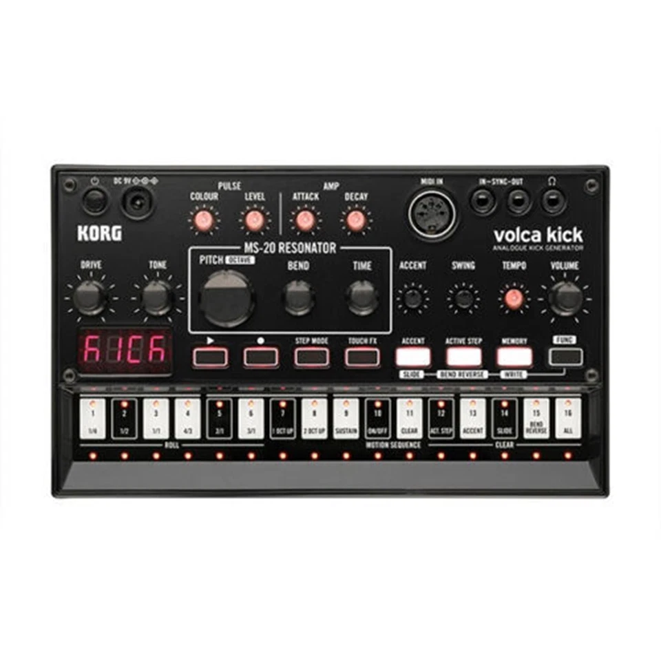 KORG Volca Kick Analog Kick Generator Synthesizer Black 100% Genuine Product - Image 2 of 4
