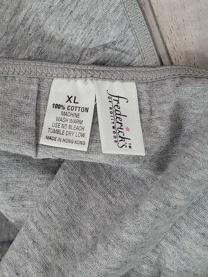 LOTE DE 2- Bragas de Bikini Fredericks of Hollywood Gris Rosa Algodón XL De Colección Nuevo de Lote Antiguo Foto 4 de 4