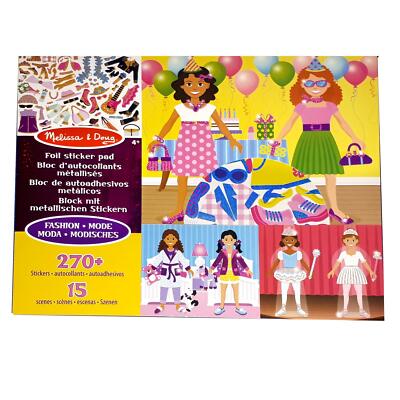Melissa & Doug Folie Sticker Pad Fashion 4+