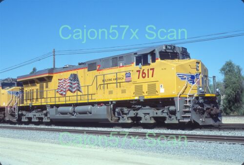 Original Slide- UP ES44AC 7617 NEW! At Colton,CA. 11/07 - Zdjęcie 1 z 1