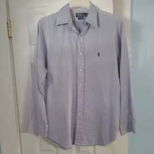 Mens Polo Ralph Lauren Andrew Classic Fit Button Up Shirt Size 16.5 34-35