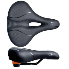 Zol City Black Bike Saddle Prostatic Memory Foam