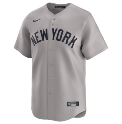 Nike Authentic NY New York Yankees MLB Baseball Gray Jersey Men s Sz XL