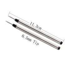 113mmx6mm 0.5mm Tip Rollerball Pen Refills for Mont Blanc P163 MNB107878 M506