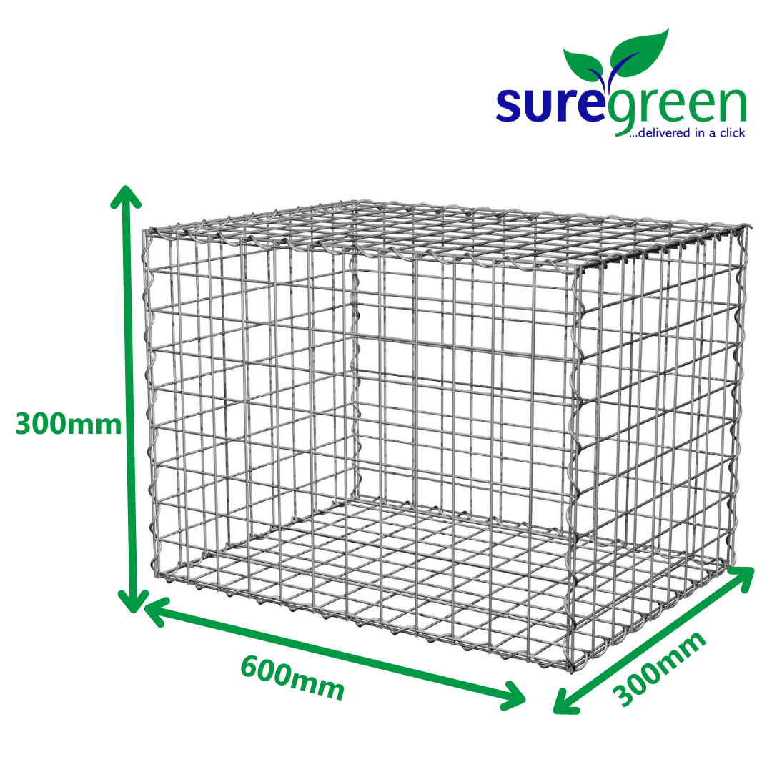 Gabion Baskets 10 Gauge Galvanised Wire Baskets for Retaining Walls eBay