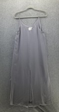 all:row Women's Shift Maxi Dress Sleeveless Solid Gray Size Medium
