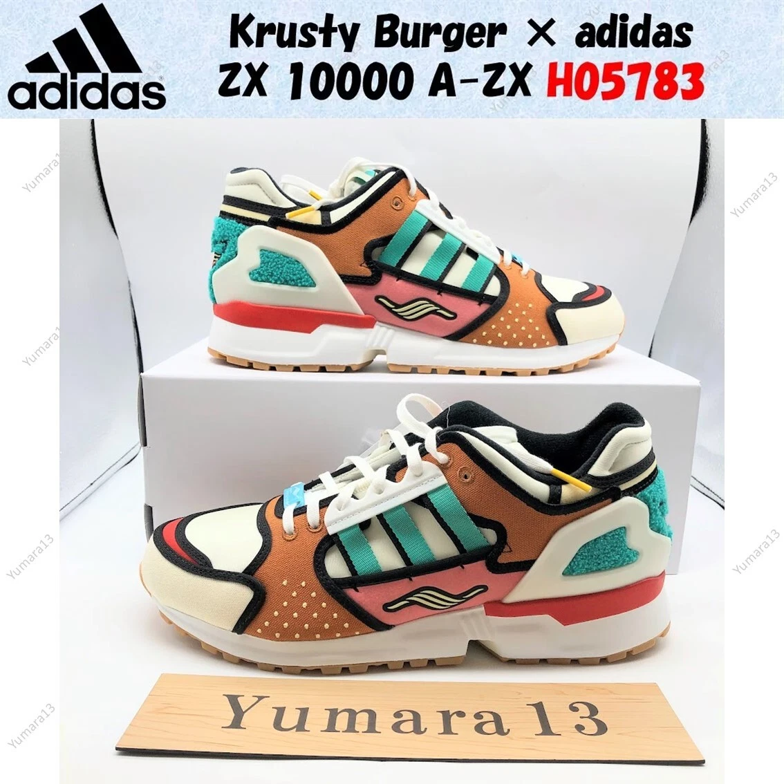 adidas The Simpsons x ZX 10000 A-ZX Series - Krusty Burger | eBay