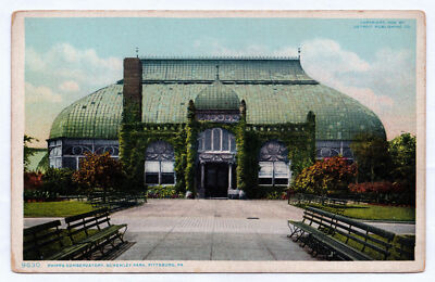 1905 Pittsburg PA Postcard Phipps Conservatory Building Schenley Park Pittsburgh