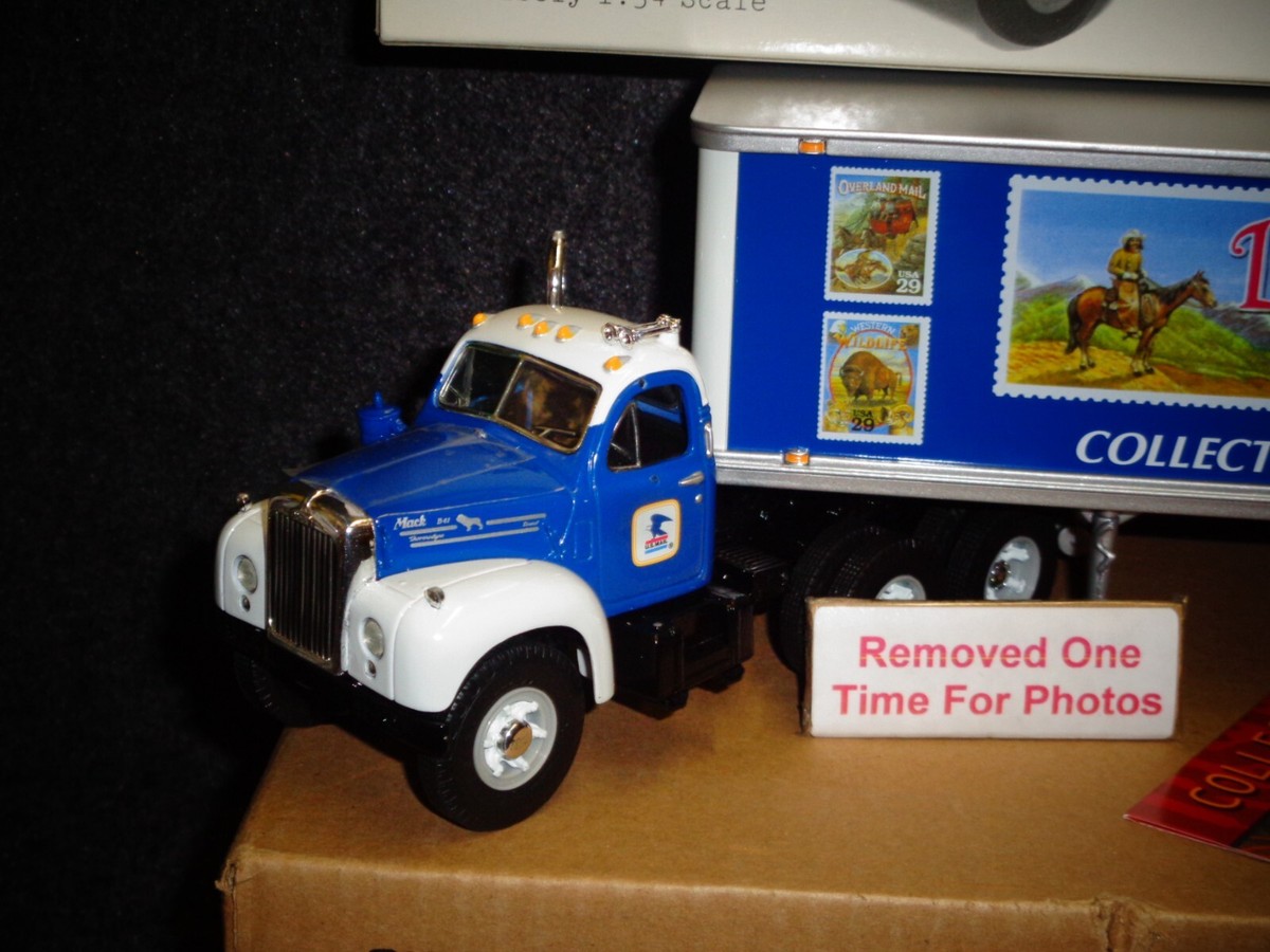 US MAIL 1ST GEAR 1960 MACK B-61 TRACTOR TRAILER POSTAL TRUCK 19