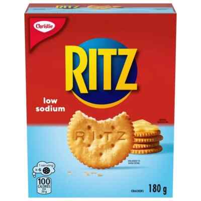 8 Boxes Of Christie Ritz Low Sodium Crackers 180g Each
