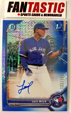 2022 Bowman Chrome 1st Auto BLUE HTA CHOICE /150 CPA-LM Luis Meza Blue Jays