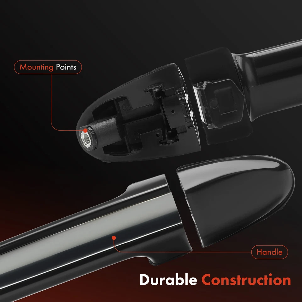 Manija de puerta exterior delantera derecha/trasera negra para Hyundai Santa Fe 2007-2012 Foto 4 de 4