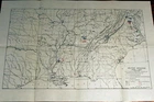 1887 VINTAGE CIVIL WAR MAP OF THE UNITED STATES-ARMY POSITIONS-JUNE 1863