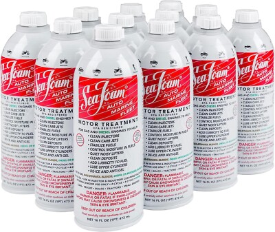 Seafoam SF-16-12 Motor Treatment For Gas Applications, Case of 12, 16oz Bottle