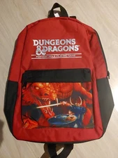Dungeons & Dragons Backpack Red Black Fantasy Retro Stranger Things Game NWT