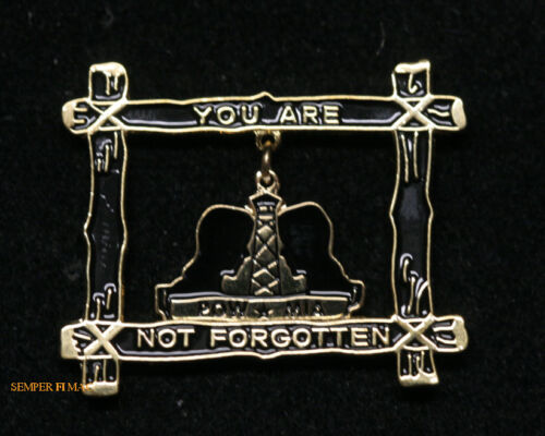 POW MIA YOU ARE NOT FORGOTTEN WAR VET HAT PIN US ARMY MARINES NAVY AIR FORCE VET - Picture 1 of 1